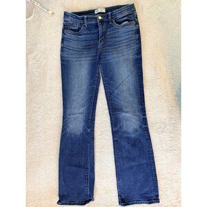 BKE Jeans Womens Payton Low-Rise Boot Leg Blue Jeans Size 28L (28x33.5) Distress